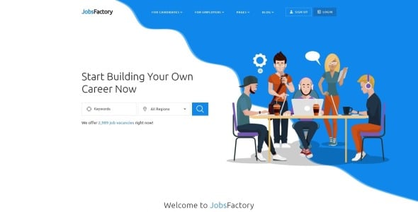 многостраничный html5 шаблон сайта job portal multipage
