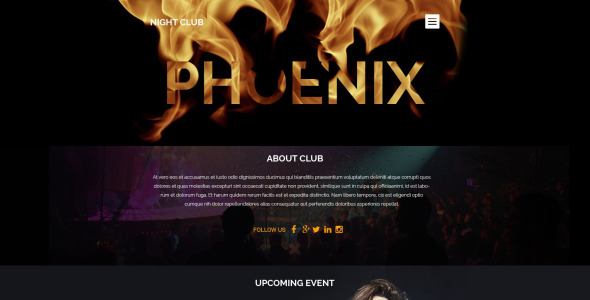 ночной клуб wordpress тема