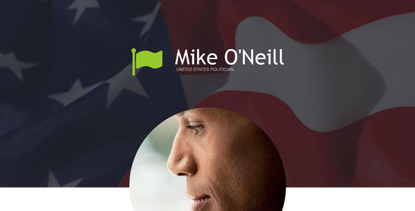 политический кандидат отзывчивый шаблон информационного бюллетеня