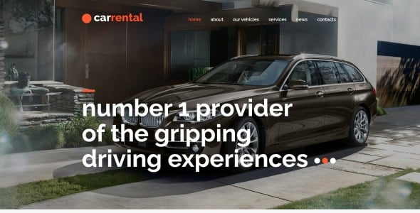 прокат автомобилей шаблон joomla