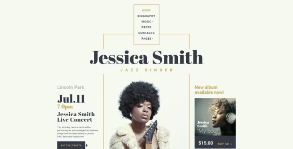 отзывчивый шаблон сайта singer