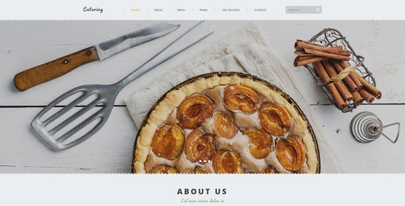 кейтеринг шаблон joomla