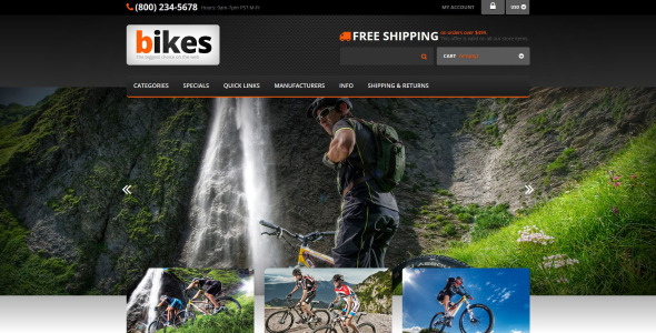 велоспорт адаптивный шаблон zencart