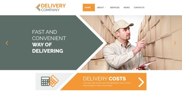 услуги доставки чистого шаблона joomla