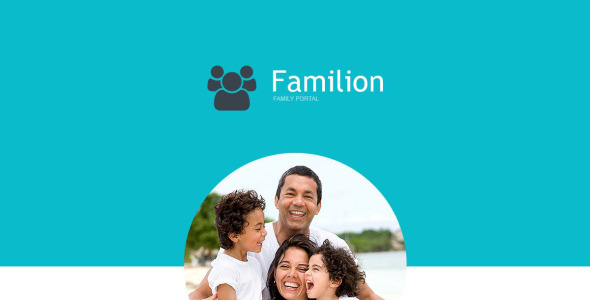 семейный отзывчивый шаблон информационного бюллетеня