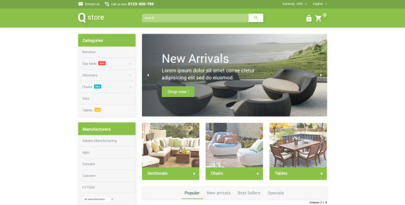 садовая мебель prestashop тема