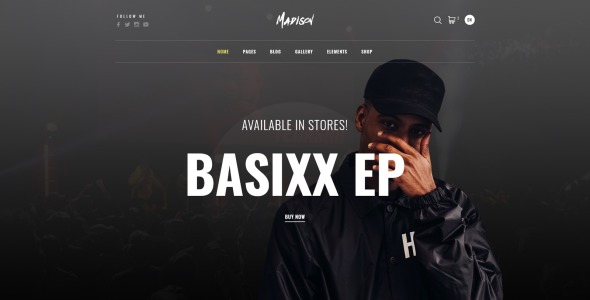 музыкальная группа многостраничный современный html шаблон сайта