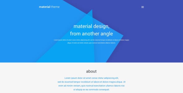 материал дизайн портфолио wordpress тема