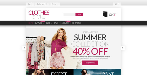 шоппинг в стиле shopify theme