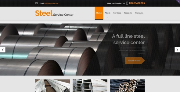 адаптивный шаблон сайта steelworks