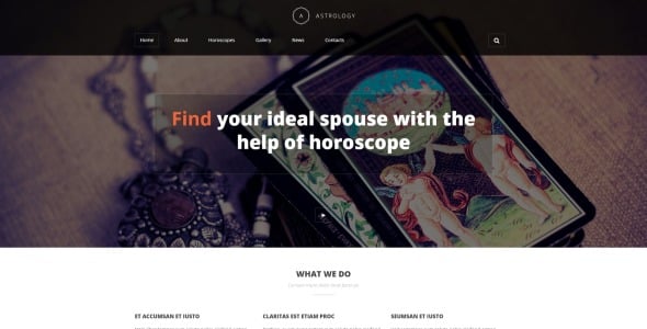 шаблон портфолио астролога joomla