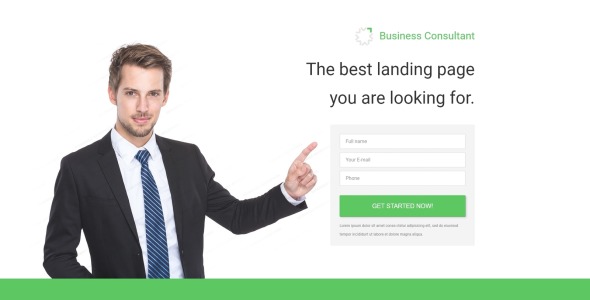 бизнес и услуги отзывчивый шаблон целевой страницы