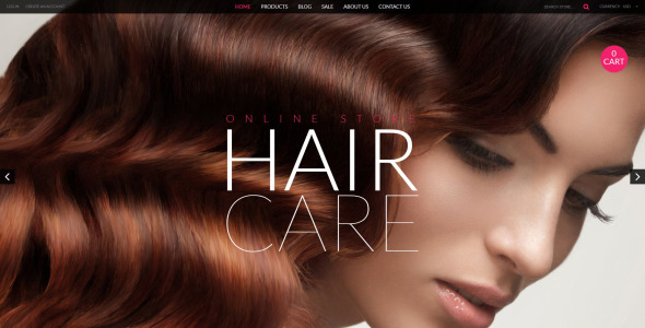 магазин косметики отзывчивая тема shopify