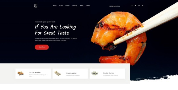 европейская кухня wordpress тема