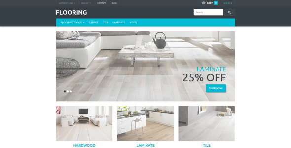 магазин напольных покрытий prestashop тема