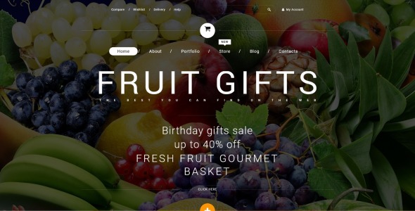 фруктовые подарки тема woocommerce