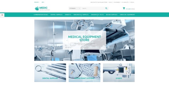 тема prestashop медицинского оборудования