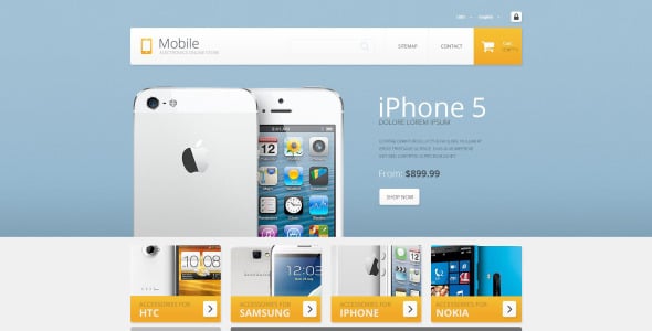 магазин электроники prestashop тема