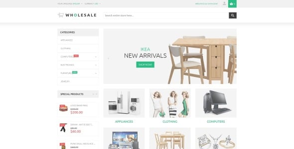 онлайн склад magento тема