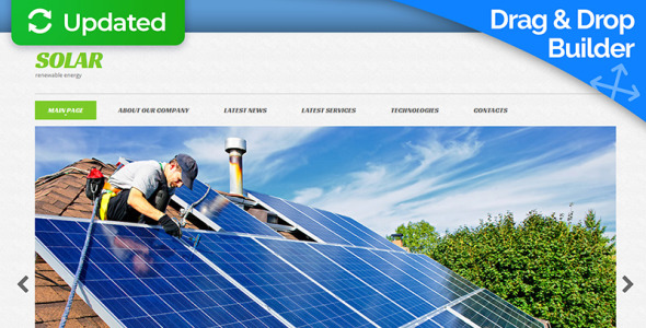 шаблон solar energy moto cms 3