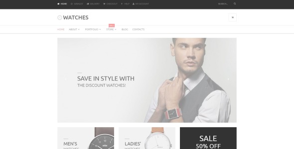 часы интернет-магазин woocommerce тема