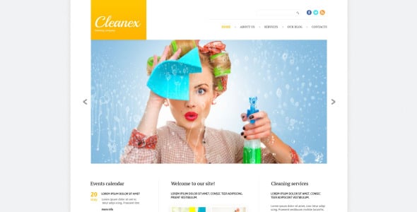 очистка адаптивного шаблона сайта