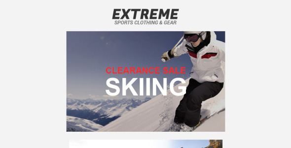 экстремальные виды спорта отзывчивый шаблон информационного бюллетеня