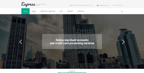 шаблон сайта торговых услуг