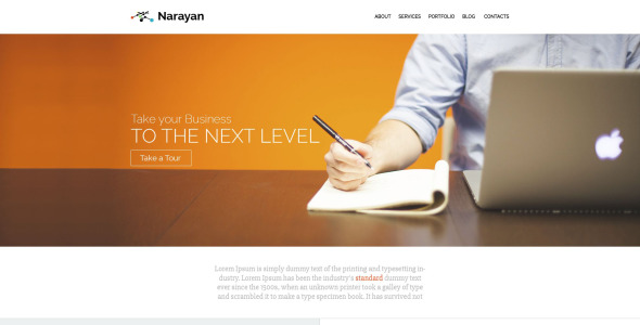 тема wordpress narayan
