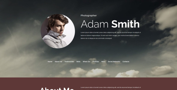 фотограф портфолио moto cms 3 шаблон
