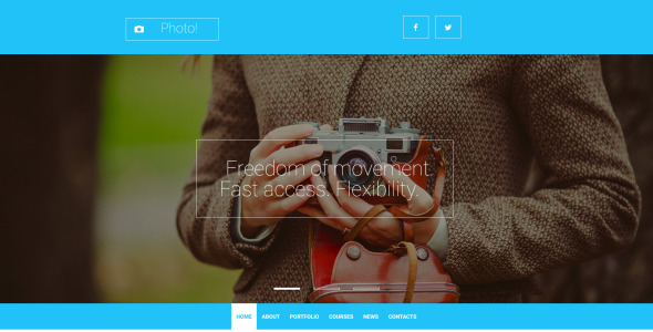 фотограф портфолио moto cms 3 шаблон