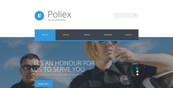 шаблон сайта Департамента полиции