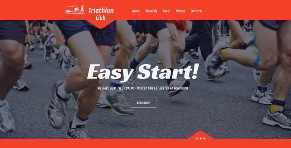 катание на лыжах отзывчивый шаблон сайта