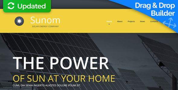 шаблон solar energy moto cms 3