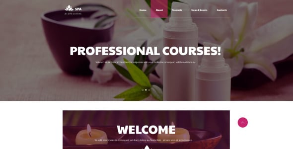 спа аксессуары отзывчивый шаблон сайта