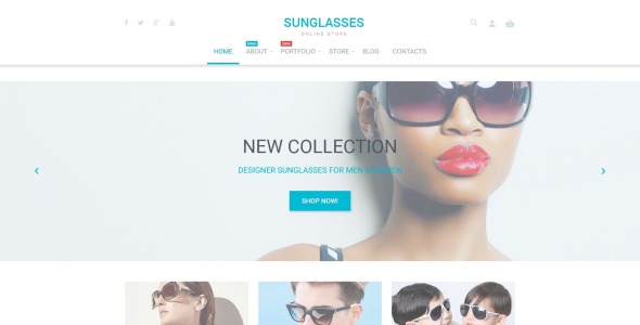 солнцезащитные очки магазин woocommerce тема