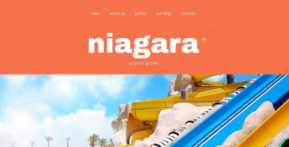 парк развлечений отзывчивая тема wordpress