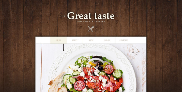 кафе и ресторан muse шаблон