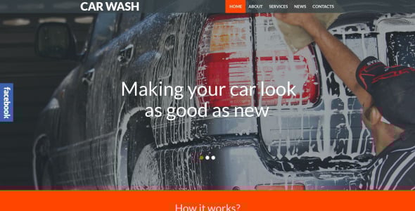 автомойка отзывчивая тема wordpress