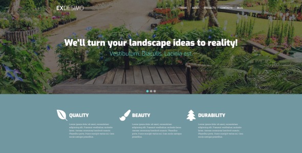 ландшафтная многоцелевая современная тема wordpress elementor