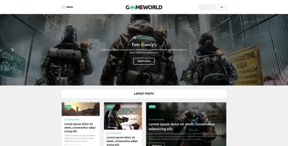 тема WordPress gameworld