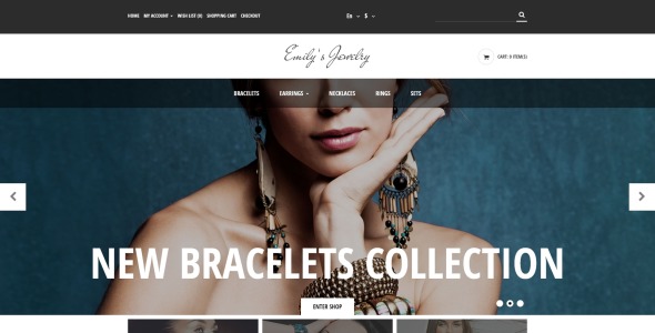 шаблон opencart ювелирных изделий ручной работы