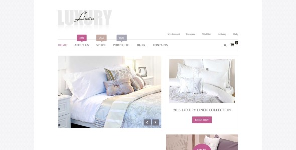 роскошная льняная тема woocommerce