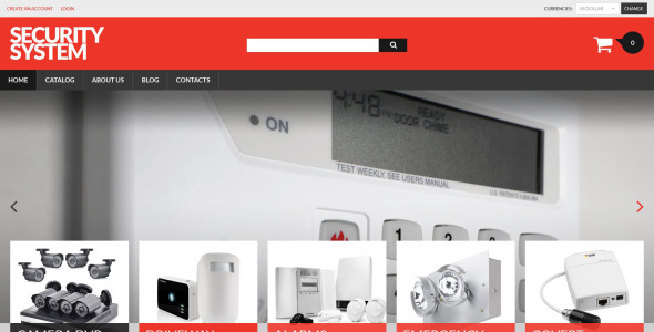 магазин продуктов безопасности virtuemart шаблон