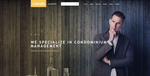 шаблон веб-сайта по управлению активами