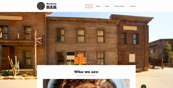 адаптивный шаблон сайта кафе и ресторанов