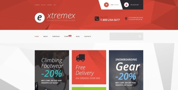 тема extremex woocommerce