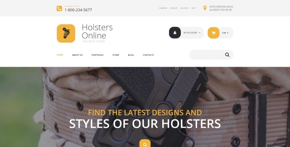 кобуры интернет-магазина woocommerce theme