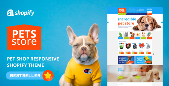 зоомагазин отзывчивая тема shopify