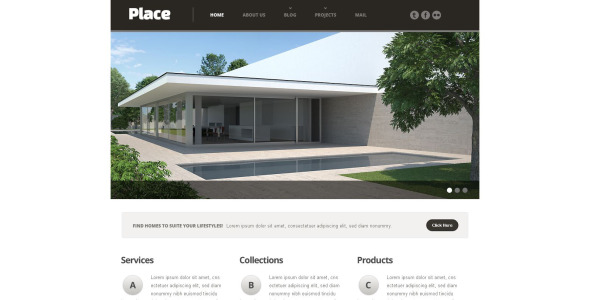 адаптивный шаблон сайта агентства недвижимости